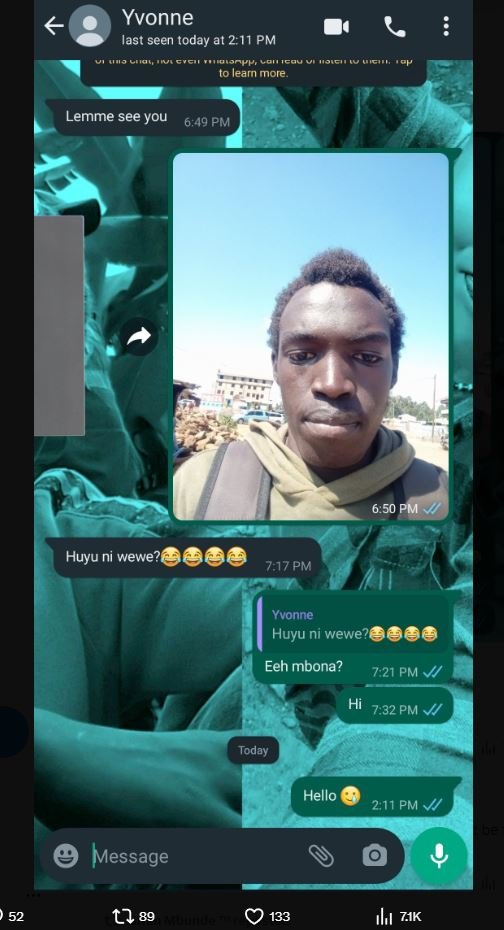 Yvonne last seen today at 211 pm g4 cyy aequ to leam more . m9n59n 4071nn lemme