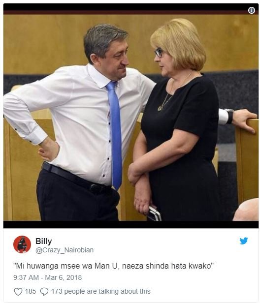 Billy crazy_nairobian mi huwanga msee wa man u naeza shinda hata kwako 9.37 am m