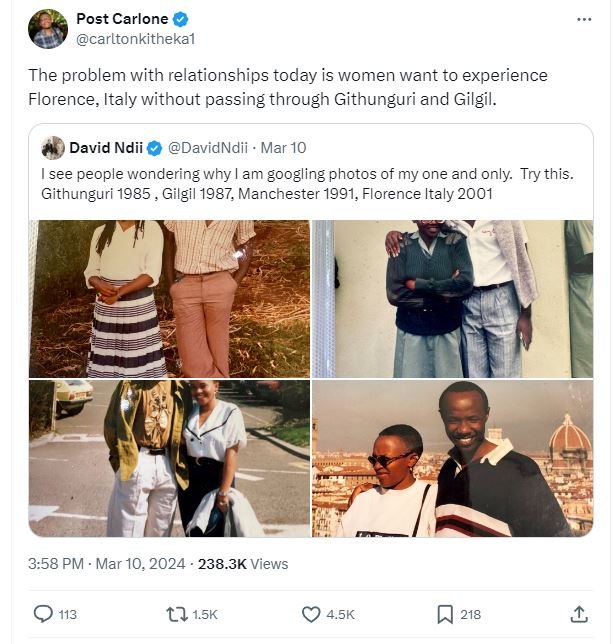 Post carlone carltonkithekal the problem with relationships today is women want