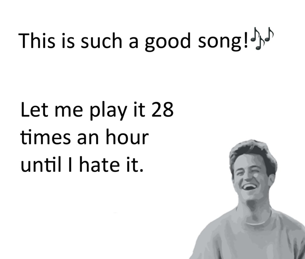 This is such a good song! let me play it 28 times an hour until hate it.