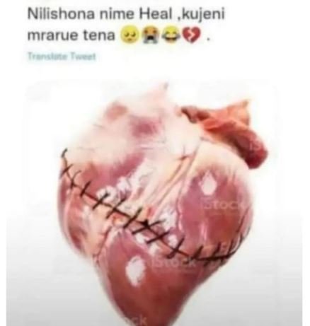 Nllishona nime heal ,kujeni mrarue tena e0