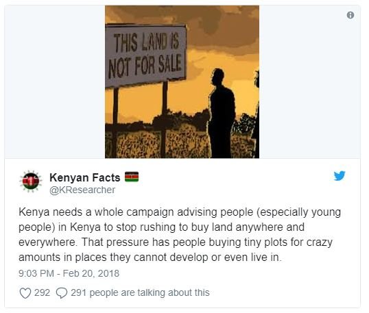 Ths land 8 not for sh4e kenyan facts kresearcher kenya needs whole campaign advi