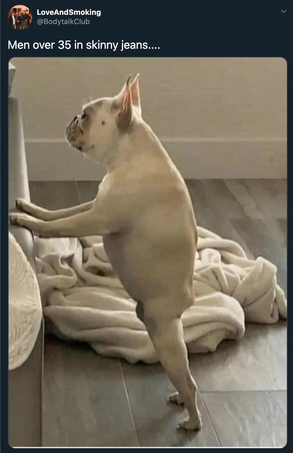 Loveandsmoking bodytalkclub men over 35 in skinny jeans