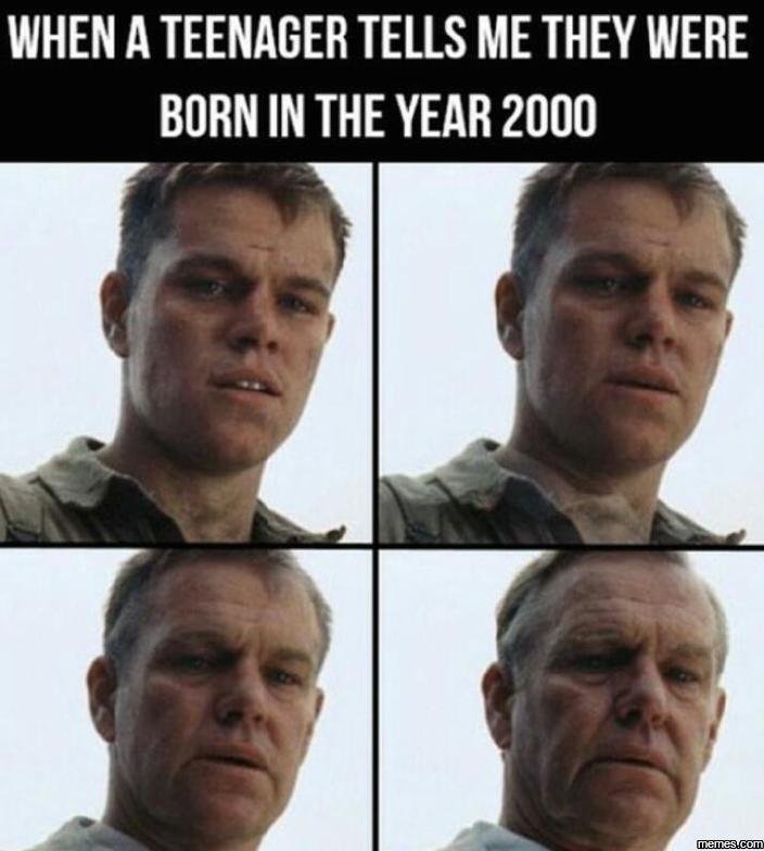 When a teenager tells me they were born in the year meesco