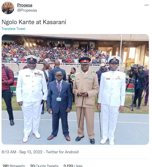 Propesa propesaa ngolo kante at kasarani translate tweet 8.13 am sep 13, twitter
