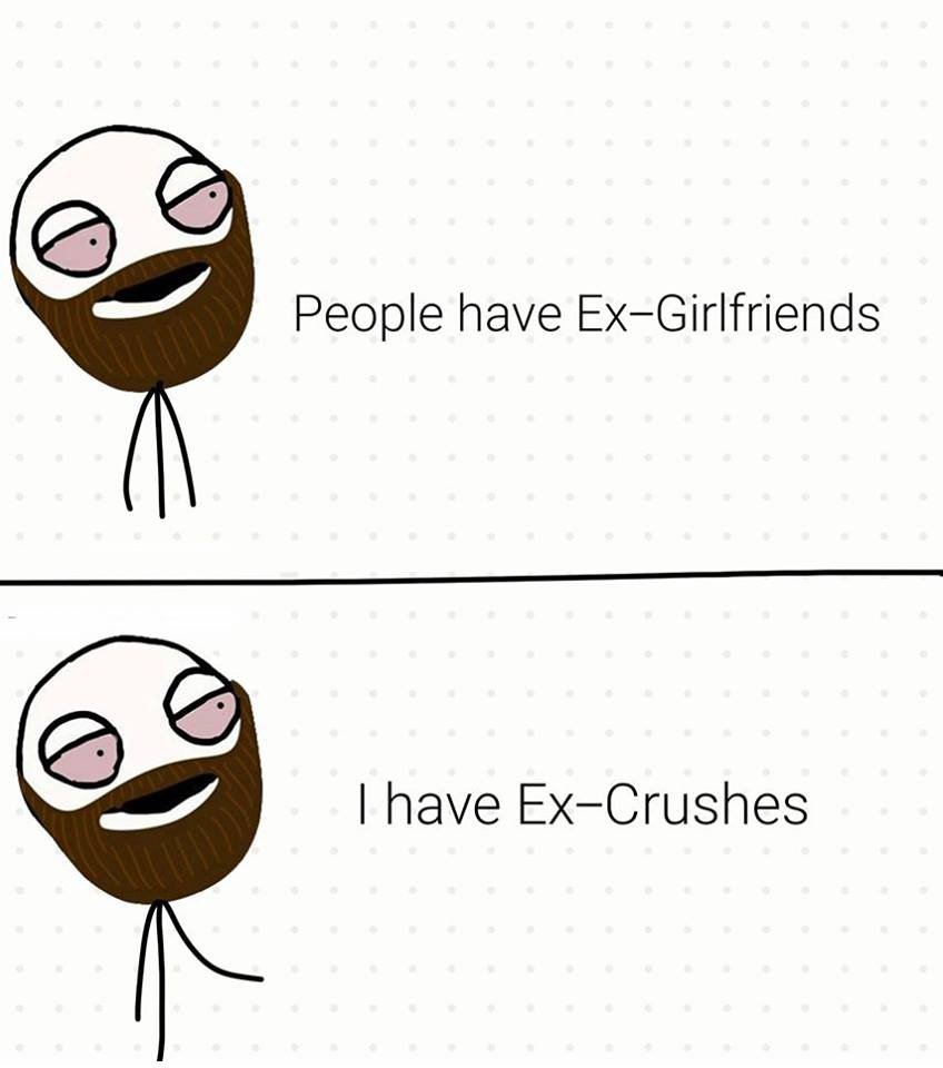 People have exgirlfriends have excrushes