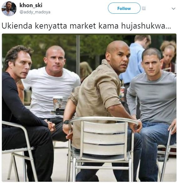 Khon_ski addy_madoya follow ukienda kenyatta market kama hujashukwa.