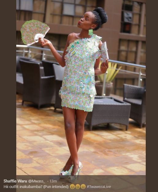 Shaffie waru mwass_ 13m hii outfit inakubamba? pun intended twawezalive