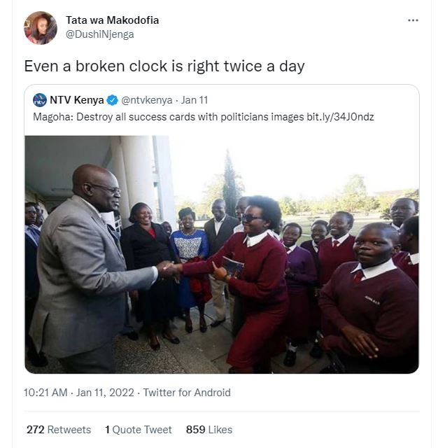 Tata wa Makodofia DushiNjenga Even a broken clock is right twice a day NTV Kenya