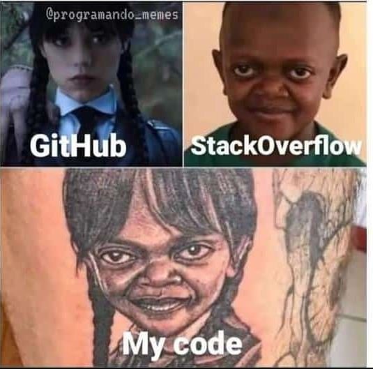 Programando_memes github stackoverflow my code