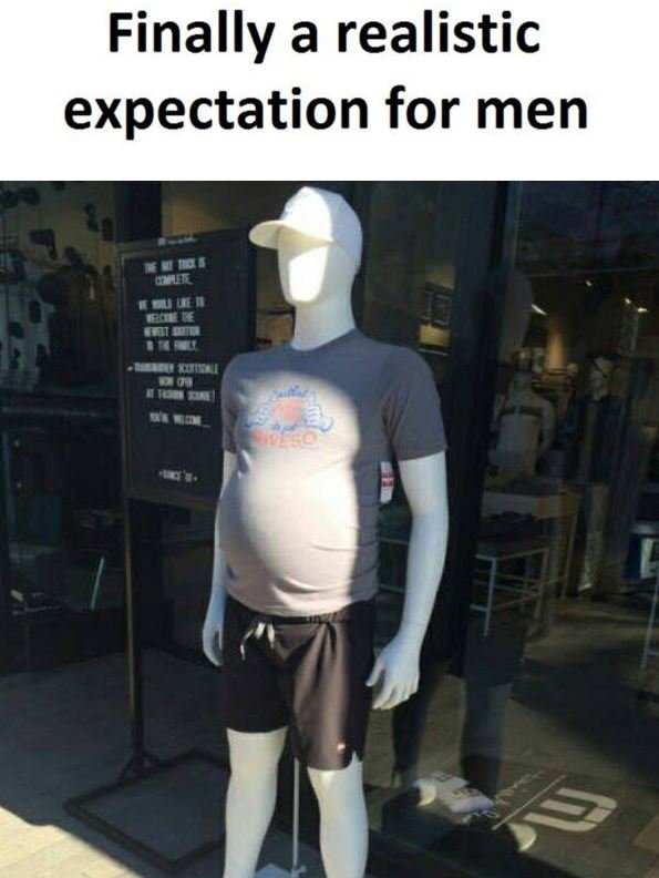 Finally a realistic expectation for men