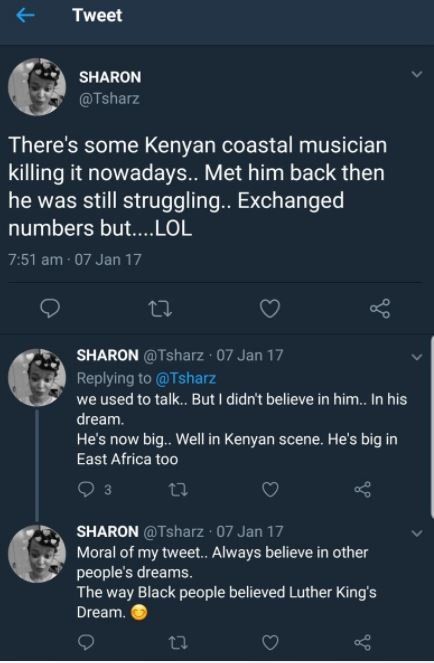 Tweet sharon tsharz there's some kenyan coastal musician killing it nowadays. me