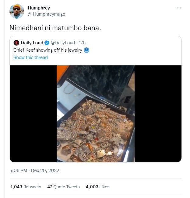 Humphrey humphreymugo nimedhani ni matumbo bana daily loud dailyloud i7h chief k