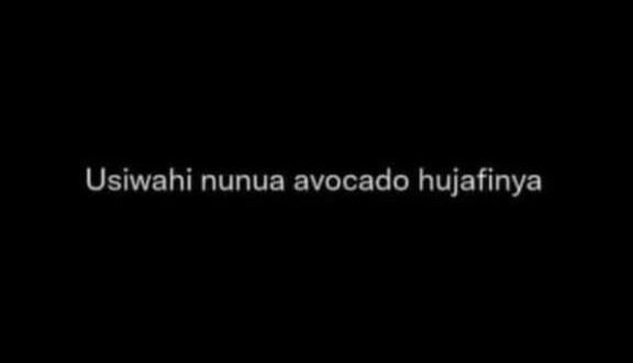 Usiwahi nunua avocado hujafinya