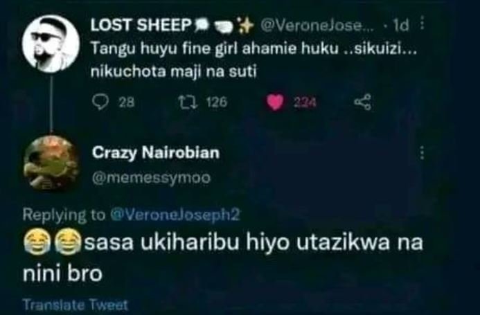 Lost sheep veronelose id tangu huyu fine girl ahamie huku sikuizi . nikuchota ma