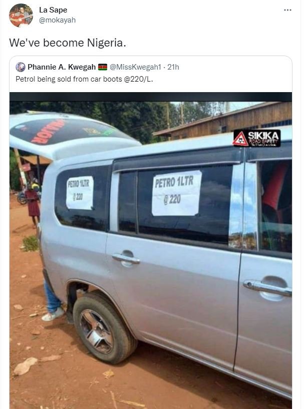 La sape mokayah we've become nigeria phannie a. kwegah misskwegahi 21h petrol be