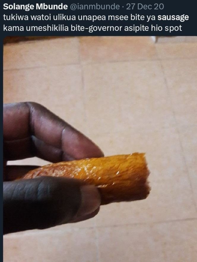 Solange mbunde ianmbunde 27 dec 20 tukiwa watoi ulikua unapea msee bite ya sausa