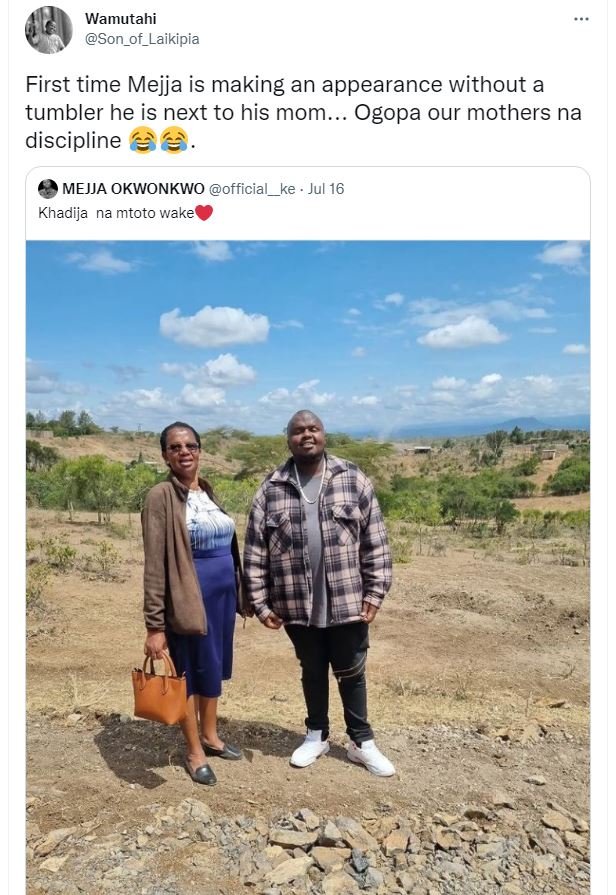 Wamutahi son _ of_laikipia first time mejja is making an appearance without a tu