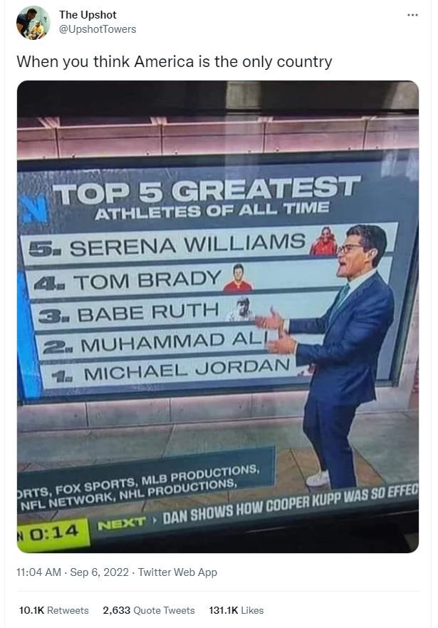 The upshot upshottowers when you think america is the only country top 5 greates