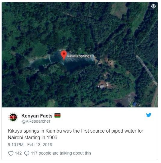 Kikuyu springs kenyan facts kresearcher kikuyu springs in kiambu was the first s