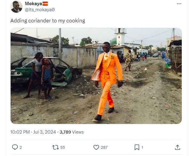 Mokaya its_mokaya0 adding coriander to my cooking 10.02 pm jul 3, 3,789 views lj