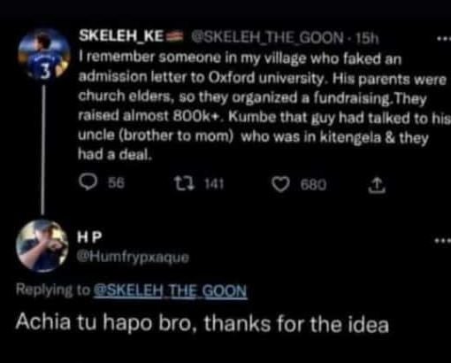 Skeleh_ke uskeleh il goon . 15h remember someone in my village who faked an admi