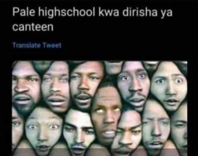 Pale highschool kwa dirisha ya canteen anslore icn