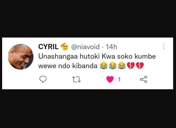 Cyril niavoid 14h unashangaa hutoki kwa soko kumbe wewe ndo kibanda 27