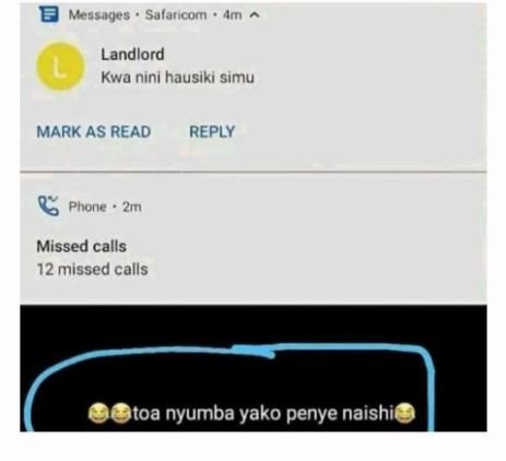 Messages salaricomn landlord kwa nini hausiki simu mark as read reply phone zmn
