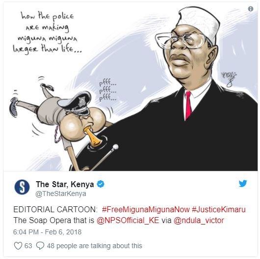 How he police are mafig miguna miguna larger ha iie, the star, kenya thestarkeny
