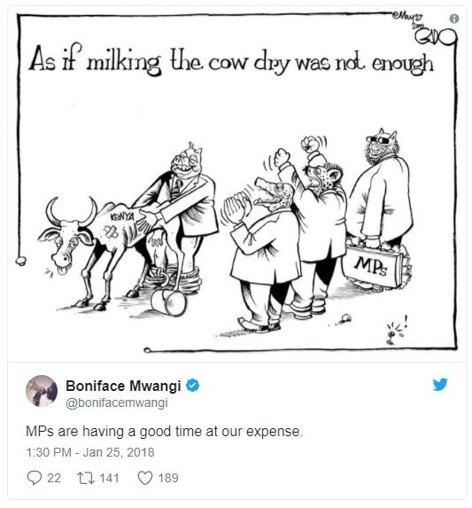 Ma4d qic as if milking uje cow dvy was na enough knya mps boniface mwangi bonifa