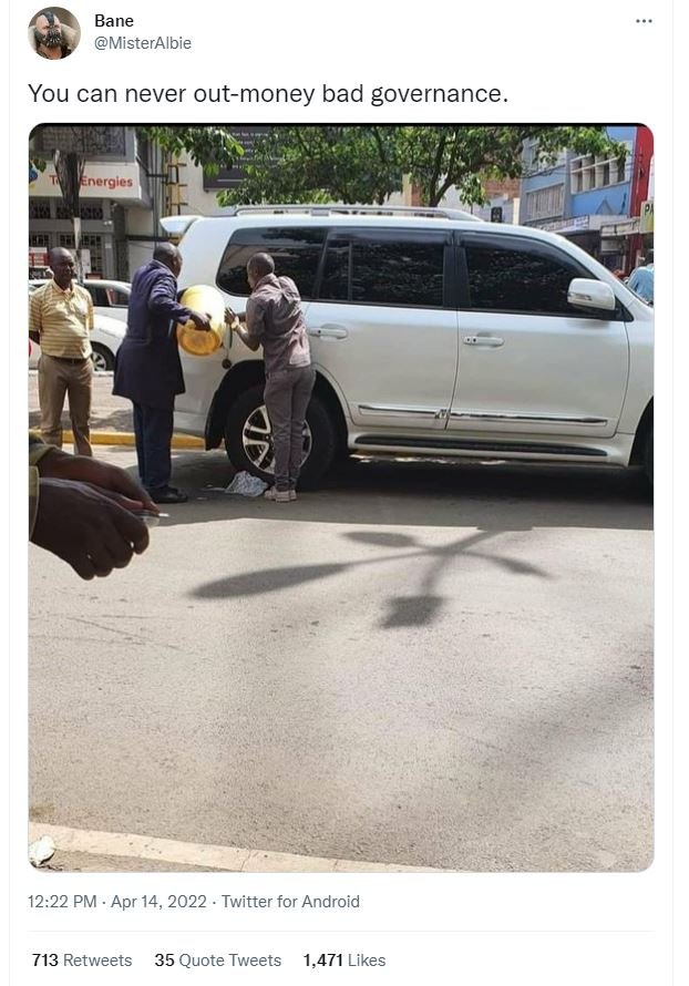 Bane misteralbie you can never outmoney bad governance nergies 12.22 pm apr 14,