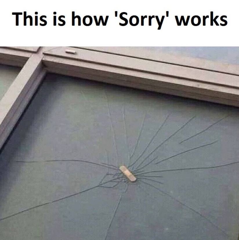 This is how 'sorry' works
