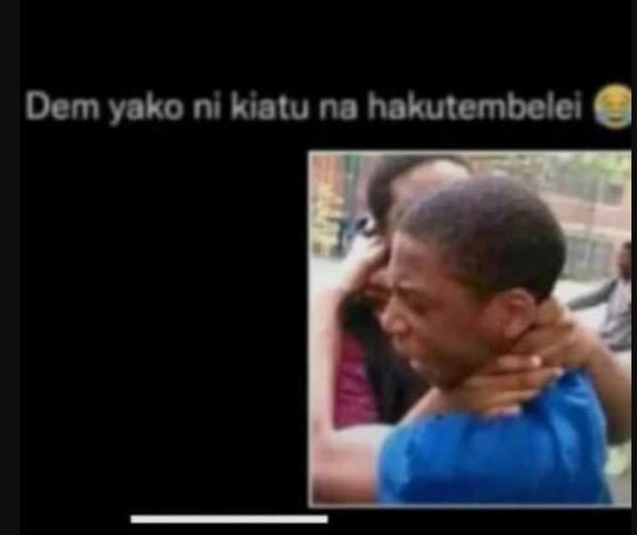 Dem yako ni kiatu na hakutembelei