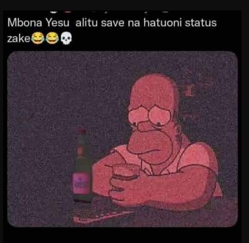 Mbona yesu alitu save na hatuoni status zake