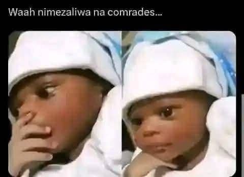 Waah nimezaliwa na comrades _