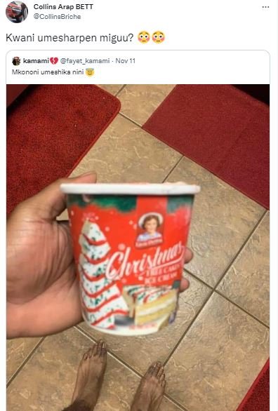 Coilig arac bett ccllinabriche kwani umesharpen miguu? kamanai fayet_kanami nov