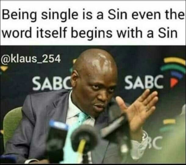 Being single is a sin even thel word itself begins with a sin klaus_254 sabc sab