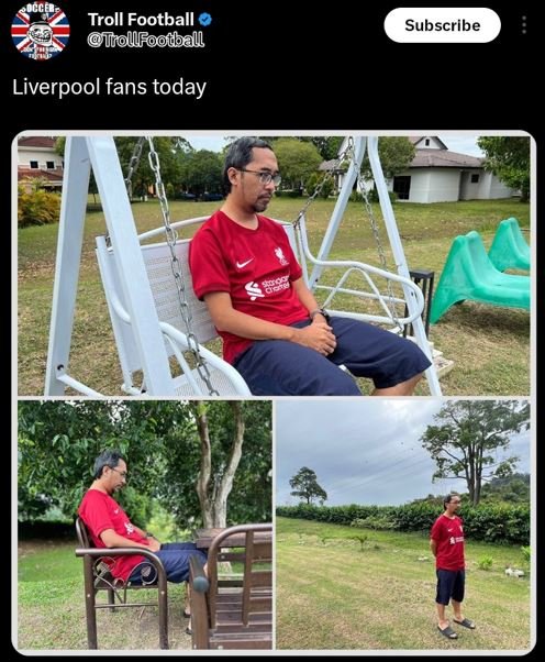 Troll football uollfootball subscribe liverpool fans today