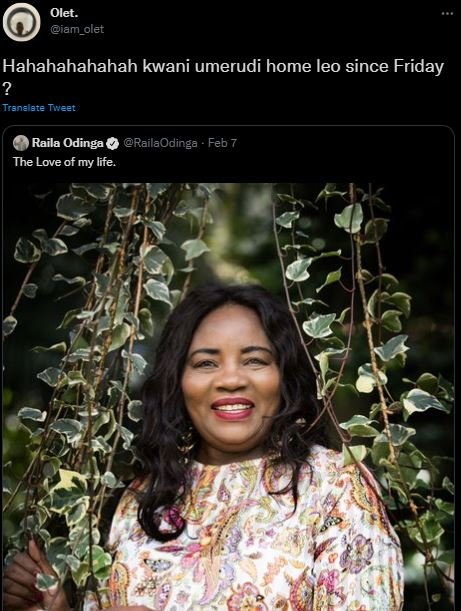 Olet. iam_olet Hahahahahahah kwani umerudi home leo since Friday Translate Twvee