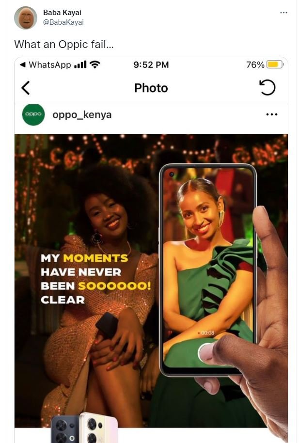 Baba kayai babakayai what an oppic fail._ whatsapp .il 952 pm 76 photo oppo oppo