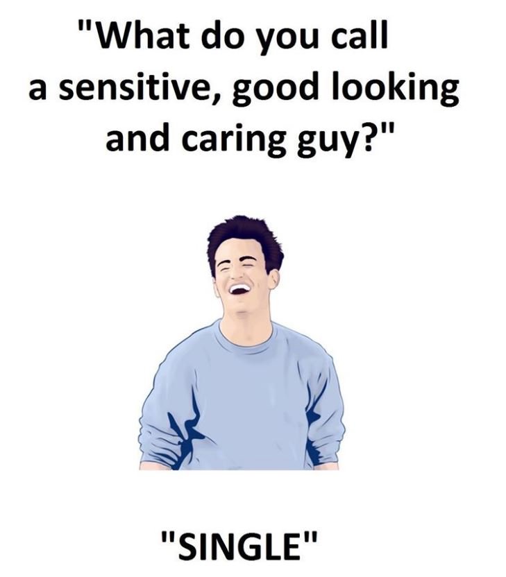 What do you call a sensitive, good looking and caring guy? single