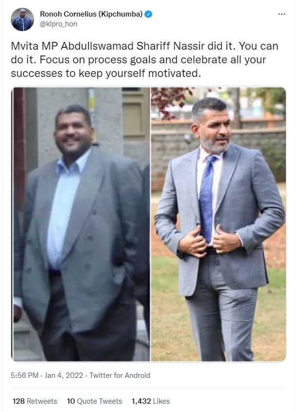 Ronoh Cornelius Kipchumba kipro_hon Mvita MP Abdullswamad Shariff Nassir did it.