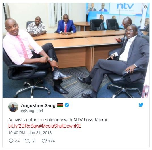 Mtv augustine sang sang_254 activists gather in solidarity with ntv boss kaikai