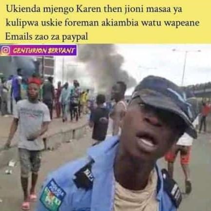 Ukienda mjengo Karen then jioni masaa ya kulipwa uskie foreman akiambia watu wap