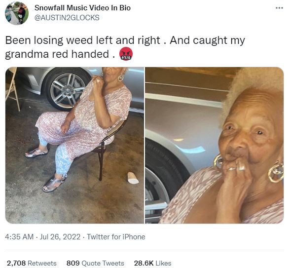 Snowfall music video in bio austinzglocks been losing weed left and right and ca