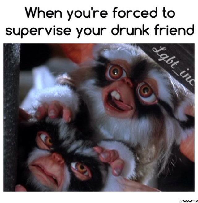 When youre forced to supervise your drunk friend eqbt uc memesucom
