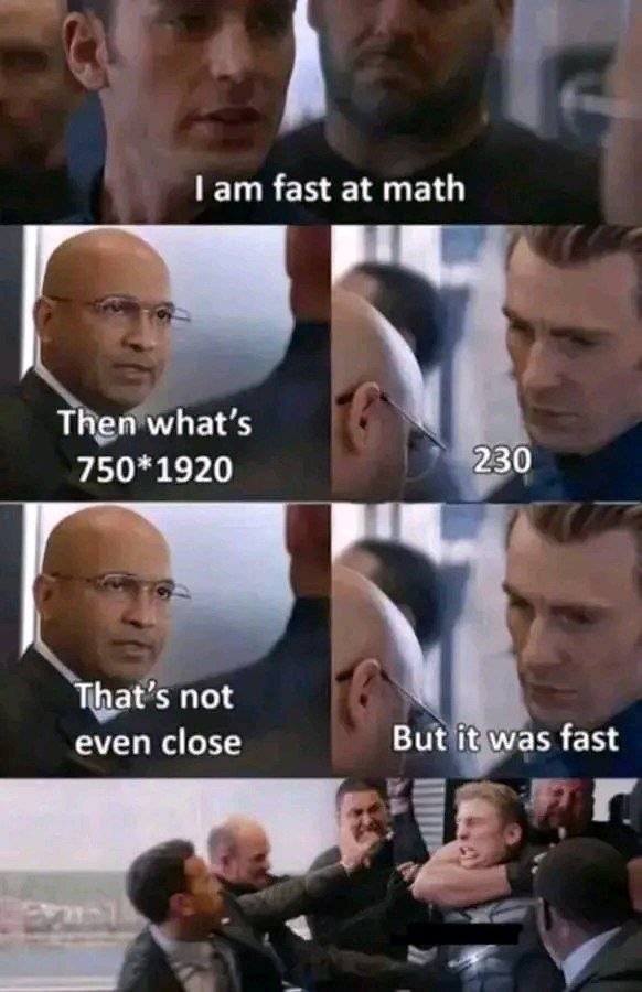 Am fast at math then what's 750 230 that 's not even close but ft was fast