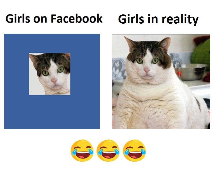 Girls on facebook girls in reality