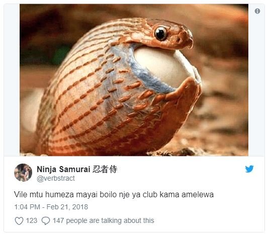 Ninja samurai 2 verbstract vile mtu humeza mayai boilo nje ya club kama amelewa